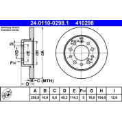 ATE | Bremsscheibe | 24.0110-0298.1