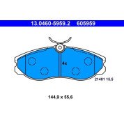 ATE | Bremsbelagsatz, Scheibenbremse | 13.0460-5959.2