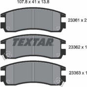 Textar | Bremsbelagsatz, Scheibenbremse | 2336101