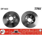 TRW | Bremsscheibe | DF1423