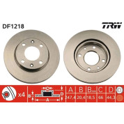 TRW | Bremsscheibe | DF1218