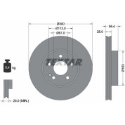 Textar | Bremsscheibe | 93123403