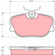 TRW | Bremsbelagsatz, Scheibenbremse | GDB460