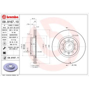 Brembo | Bremsscheibe | 09.9167.11