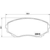 Brembo | Bremsbelagsatz, Scheibenbremse | P 49 028