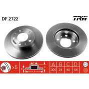 TRW | Bremsscheibe | DF2722