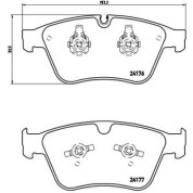 Brembo | Bremsbelagsatz, Scheibenbremse | P 50 105