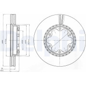 Delphi | Bremsscheibe | BG4210