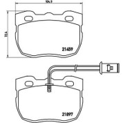 Brembo | Bremsbelagsatz, Scheibenbremse | P 44 004