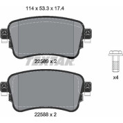 Textar | Bremsbelagsatz, Scheibenbremse | 2258801