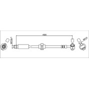 Metzger | Bremsschlauch | 4111622