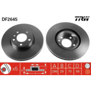 TRW | Bremsscheibe | DF2645