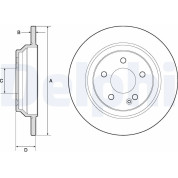 Delphi | Bremsscheibe | BG4811C