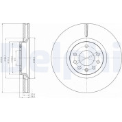 Delphi | Bremsscheibe | BG4185C