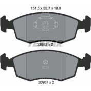 Textar | Bremsbelagsatz, Scheibenbremse | 2355202