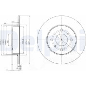 Delphi | Bremsscheibe | BG3764