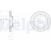 Delphi | Bremsscheibe | BG4214