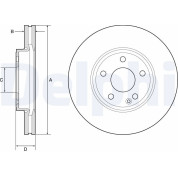 Delphi | Bremsscheibe | BG4788C