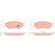 TRW | Bremsbelagsatz, Scheibenbremse | GDB953