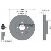 Textar | Bremsscheibe | 92241400