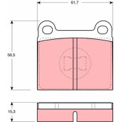 TRW | Bremsbelagsatz, Scheibenbremse | GDB648