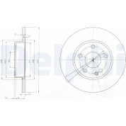 Delphi | Bremsscheibe | BG3840