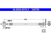 ATE | Bremsschlauch | 24.5243-0310.3