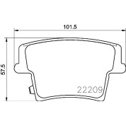 Brembo | Bremsbelagsatz, Scheibenbremse | P 11 040