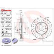 Brembo | Bremsscheibe | 09.8411.1X