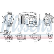 Nissens | Kompressor, Klimaanlage | 89516