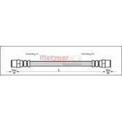 Metzger | Bremsschlauch | 4110594