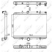 NRF | Kühler, Motorkühlung | 58303A