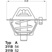 Wahler | Thermostat, Kühlmittel | 3119.82