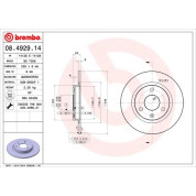 Brembo | Bremsscheibe | 08.4929.14