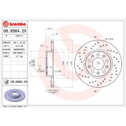 Brembo | Bremsscheibe | 08.9364.2X