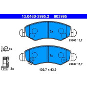 ATE | Bremsbelagsatz, Scheibenbremse | 13.0460-3995.2