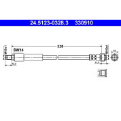 ATE | Bremsschlauch | 24.5123-0328.3