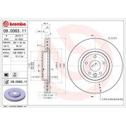 Brembo | Bremsscheibe | 09.D063.11