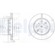 Delphi | Bremsscheibe | BG3074