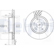 Delphi | Bremsscheibe | BG3756