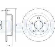 Delphi | Bremsscheibe | BG4706C