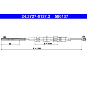 ATE | Seilzug, Feststellbremse | 24.3727-0137.2