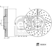 febi bilstein | Bremsscheibe | 185854