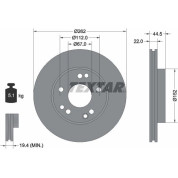 Textar | Bremsscheibe | 92038600