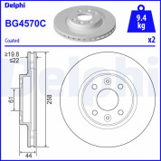 Delphi | Bremsscheibe | BG4570C