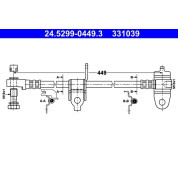 ATE | Bremsschlauch | 24.5299-0449.3