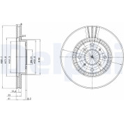 Delphi | Bremsscheibe | BG2815