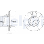 Delphi | Bremsscheibe | BG3676