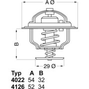 Wahler | Thermostat, Kühlmittel | 4022.82D