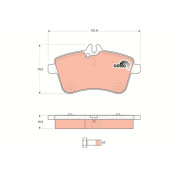 TRW | Bremsbelagsatz, Scheibenbremse | GDB1628